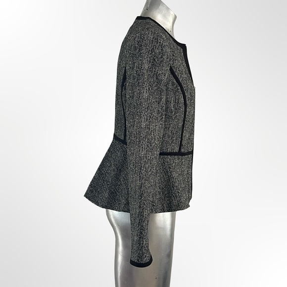 DKNY Black and Gray Textured Blazer in Size 6 - NWOT - Picture 2 of 8